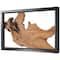Abstract Handmade Live Edge Wood Slab Wall Décor with Black Frame